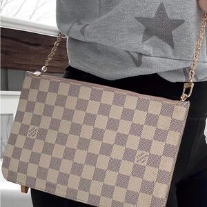 Louis Vuitton Authentic Neverful Azur Wristlet/purse